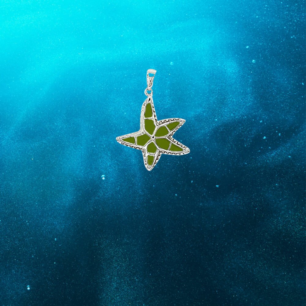 Starfish Sterling Silver Pendant - Type A - Image 2