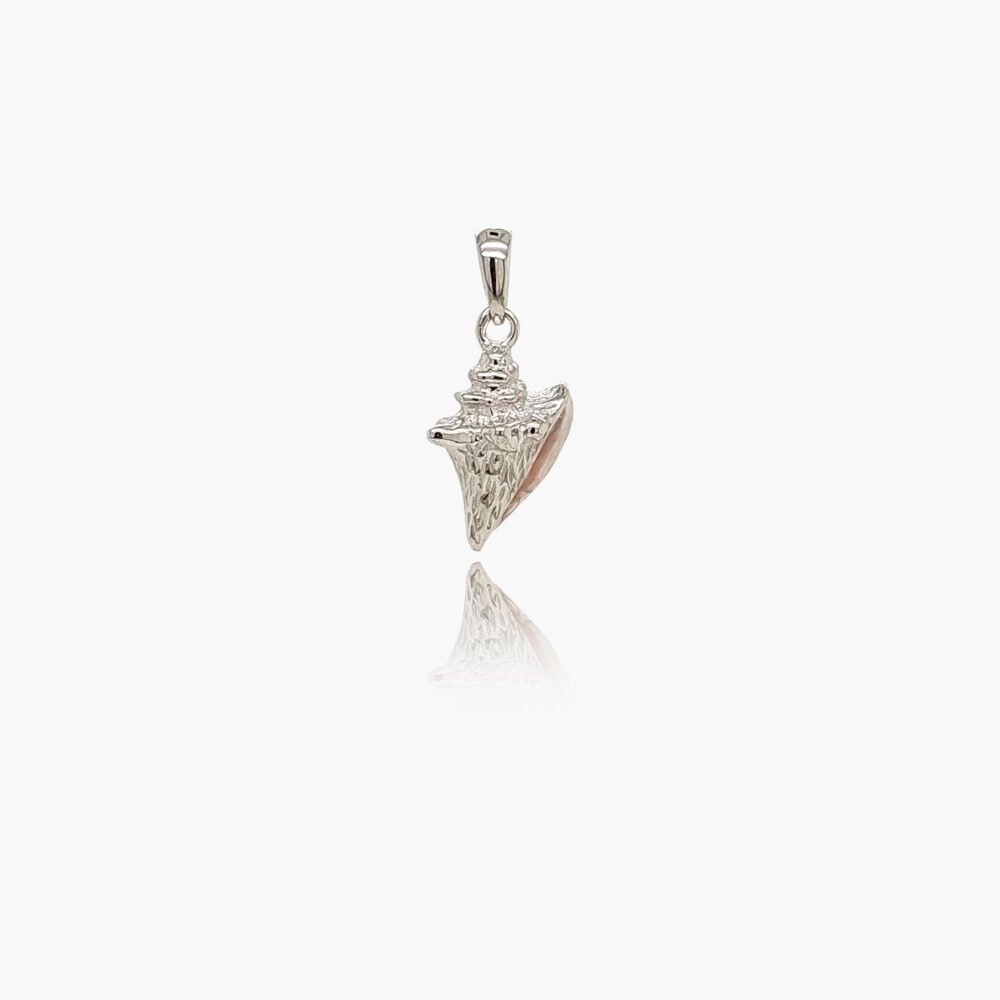 Conch Snail Sterling Silver Pendant