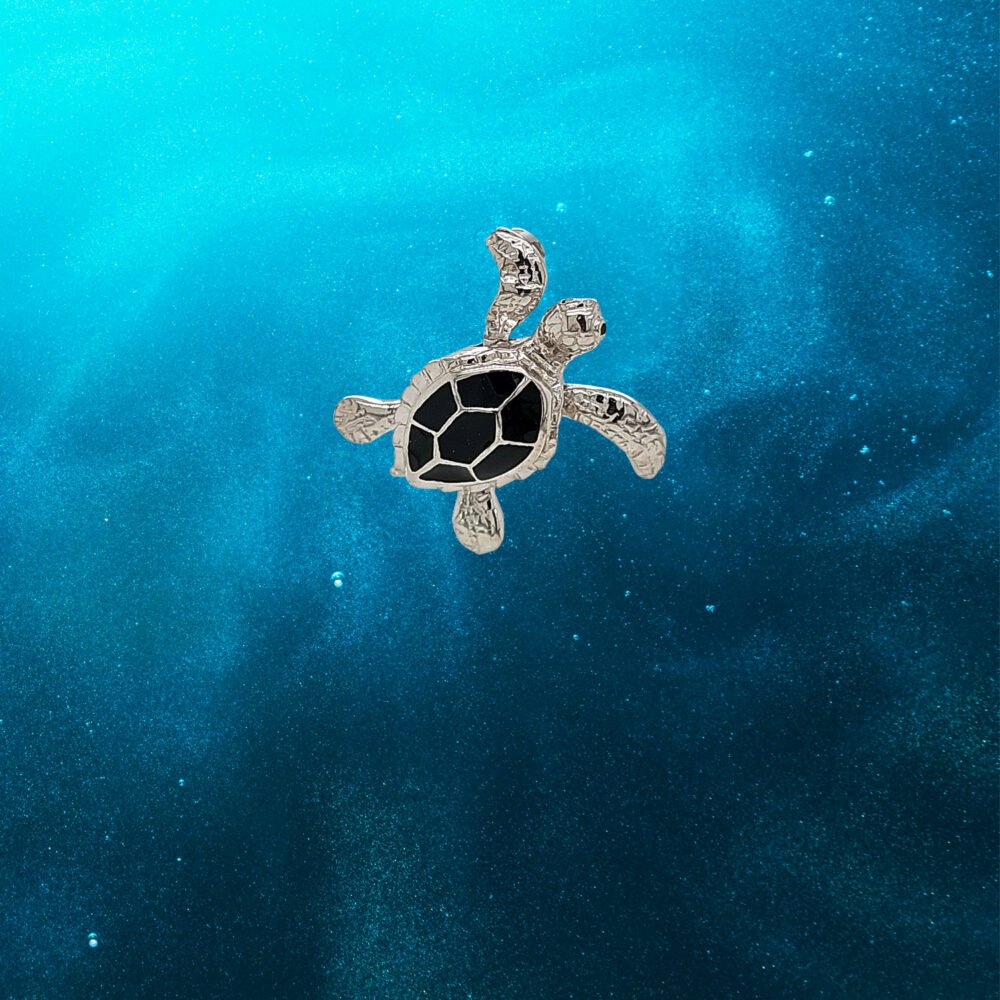 Sea Turtle  Sterling Silver Pendant - Image 2