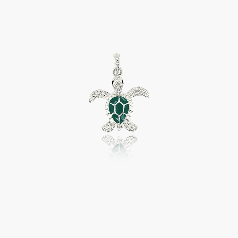 Sea Turtle Sterling Silver Pendant