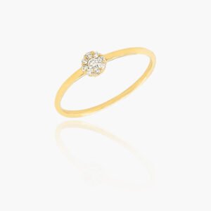 18K Gold Illusion Diamond Ring - Design 1