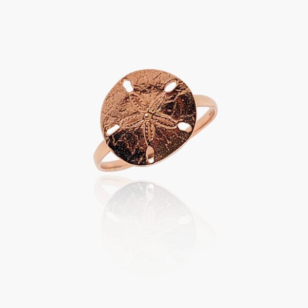 18k Gold Sand Dollar Ring - Image 2