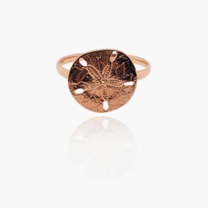 18k Gold Sand Dollar Ring
