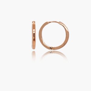 18K Gold 15mm Huggies Earrings