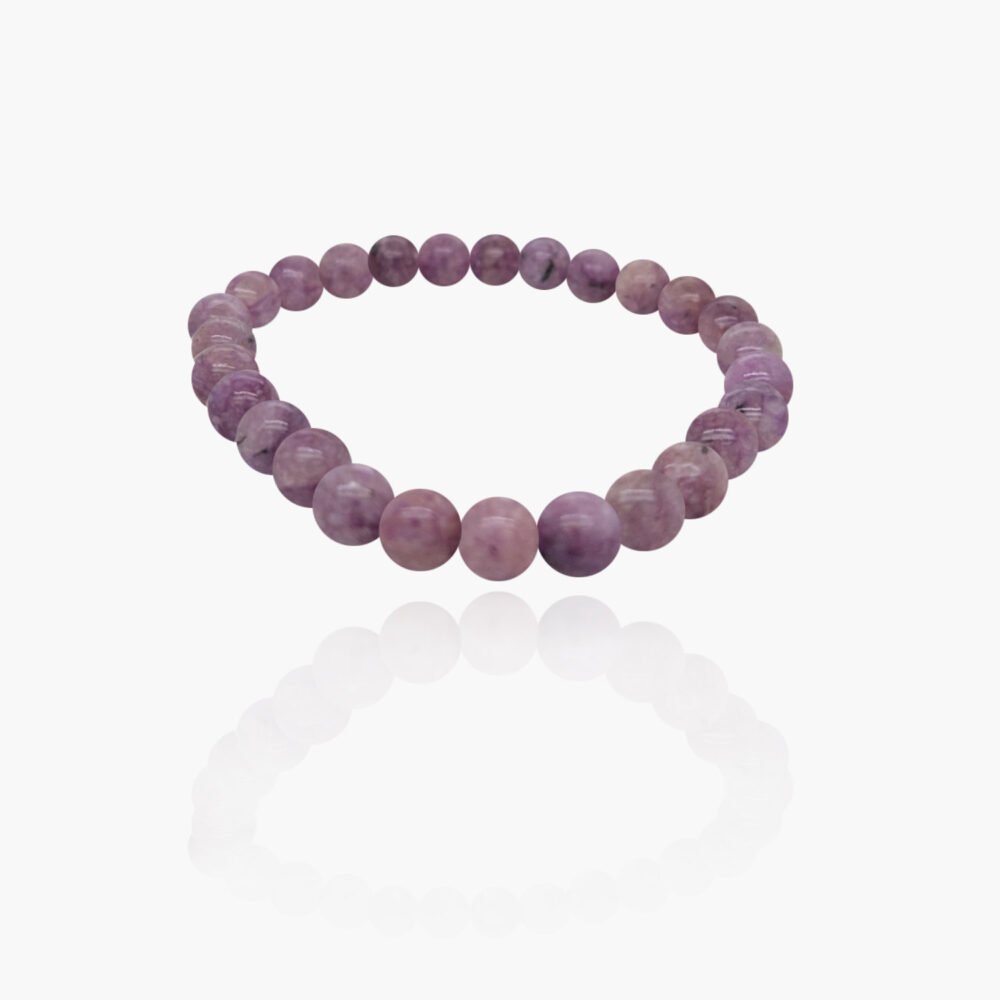 Charoite Stone Beads Elastic Bracelet