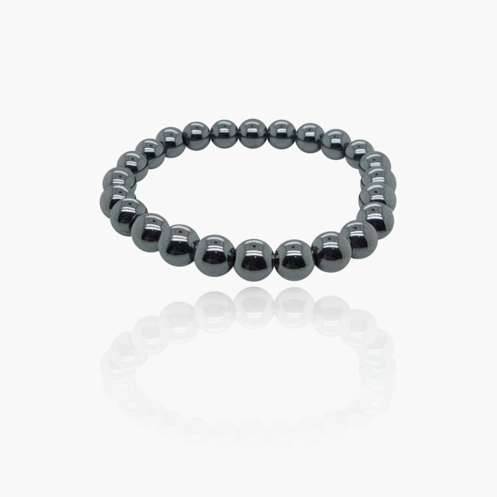 Hematite Stone Beads Elastic Bracelet