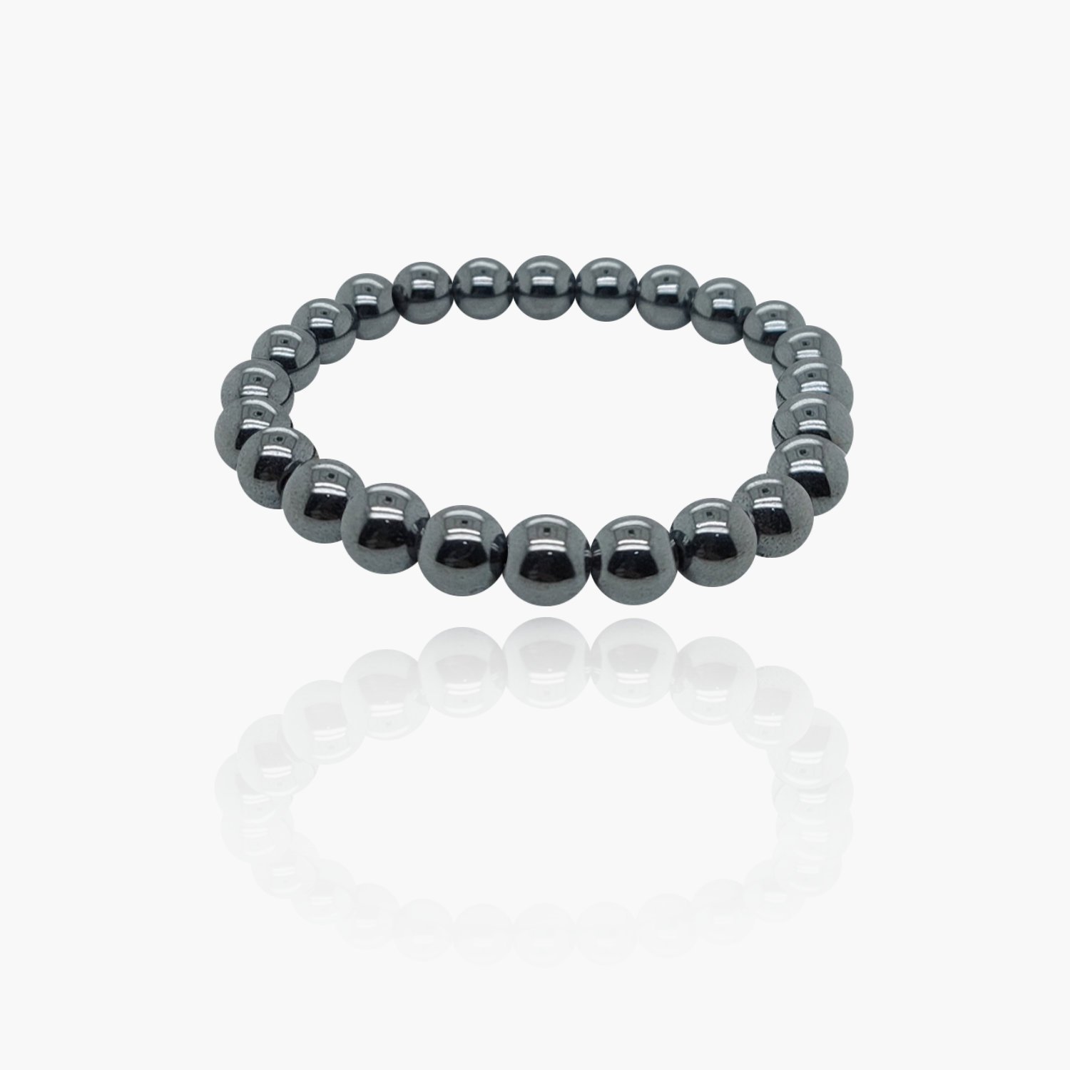 Hematite Stone Beads Elastic Bracelet