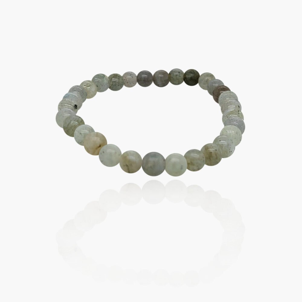 Labradorite Stone Beads Elastic Bracelet