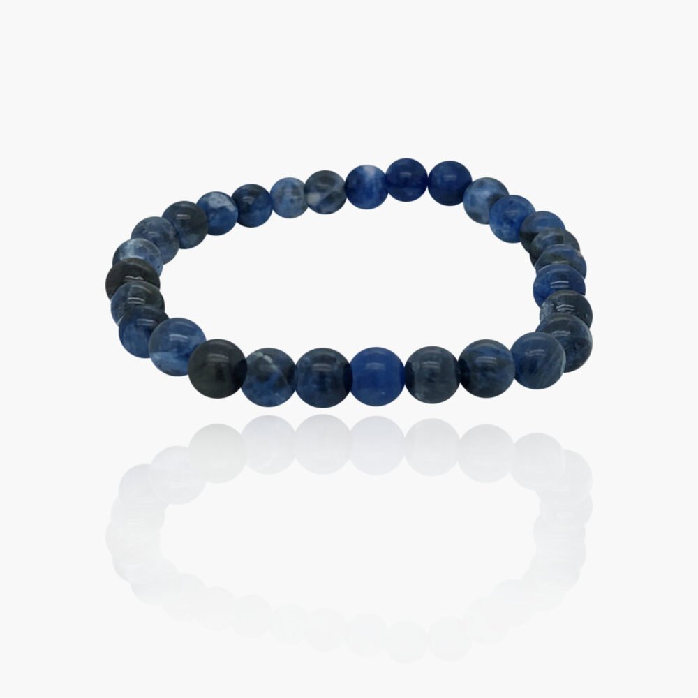 Sodalite Stone Beads Elastic Bracelet