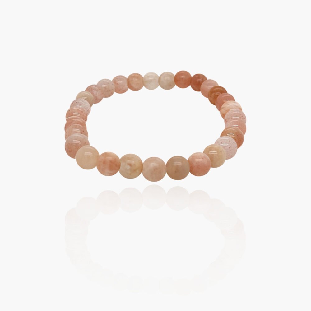 Sun Stone Beads Elastic Bracelet