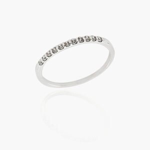 18K Gold Wedding Ring - 11 off Diamonds 0.14ct in Bar Setting